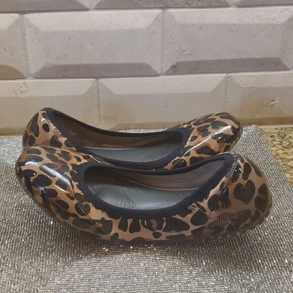 JA-VIE Leopard Animal Print Jelly Flats Shoes 37‎ - Picture 5 of 8